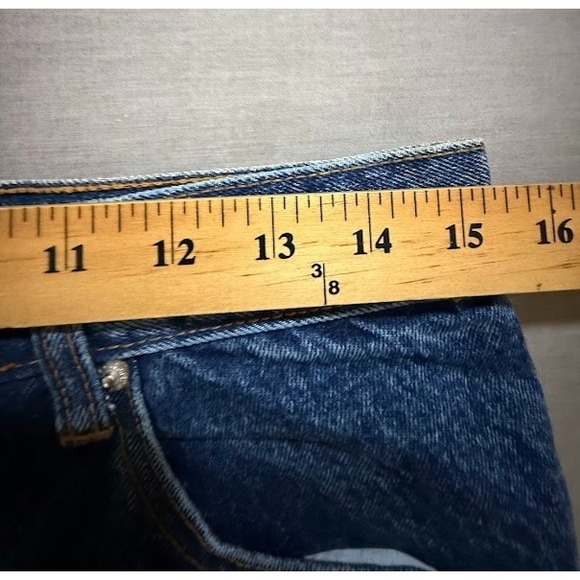 Vintage Tommy Hilfiger Jeans Mens 32 Blue Denim Straight Pocketed Men 32X32. - Picture 6 of 10